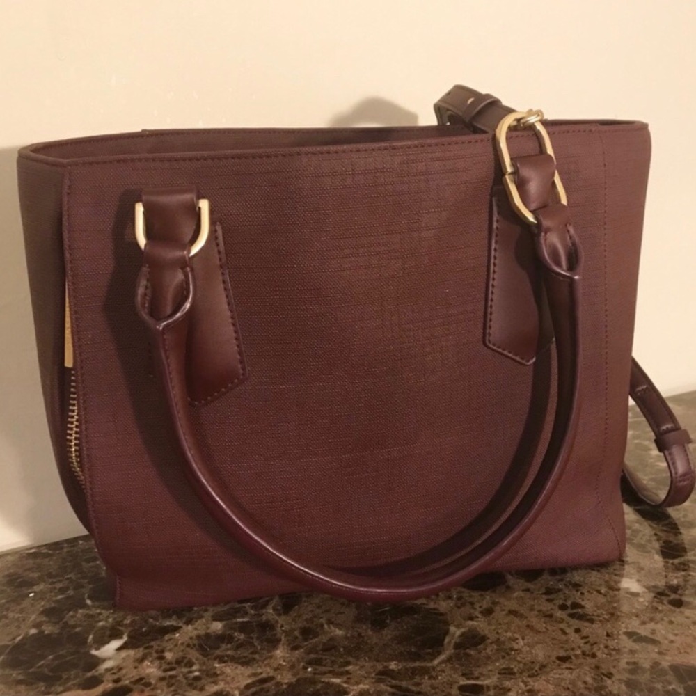 Dagne Dover Oxblood Midi Tote